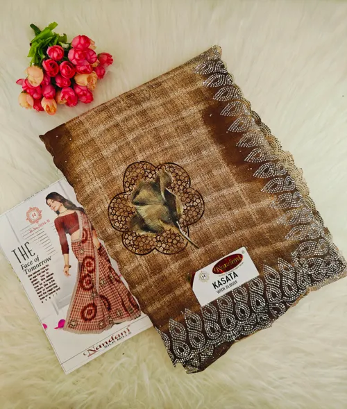 GEOGRATTE STONE WORK SAREES DS03